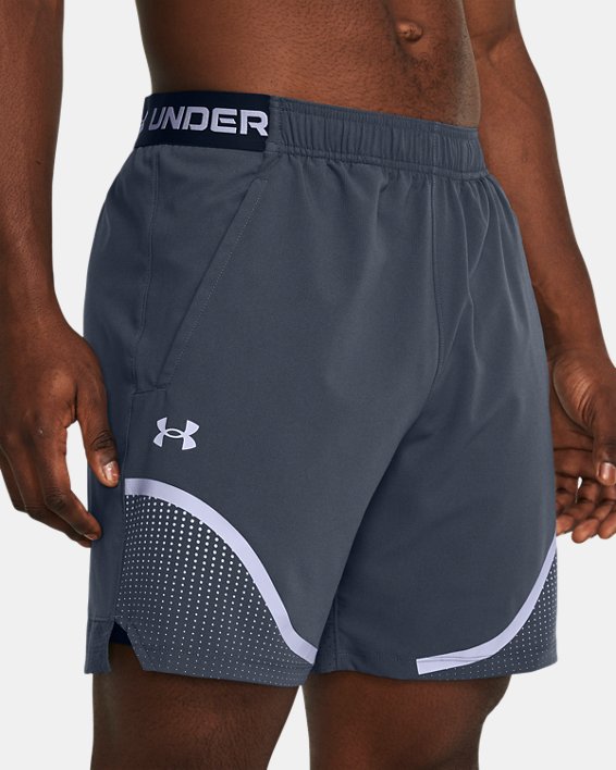 Men's UA Vanish Woven 6" Graphic Shorts in Gray image number 3